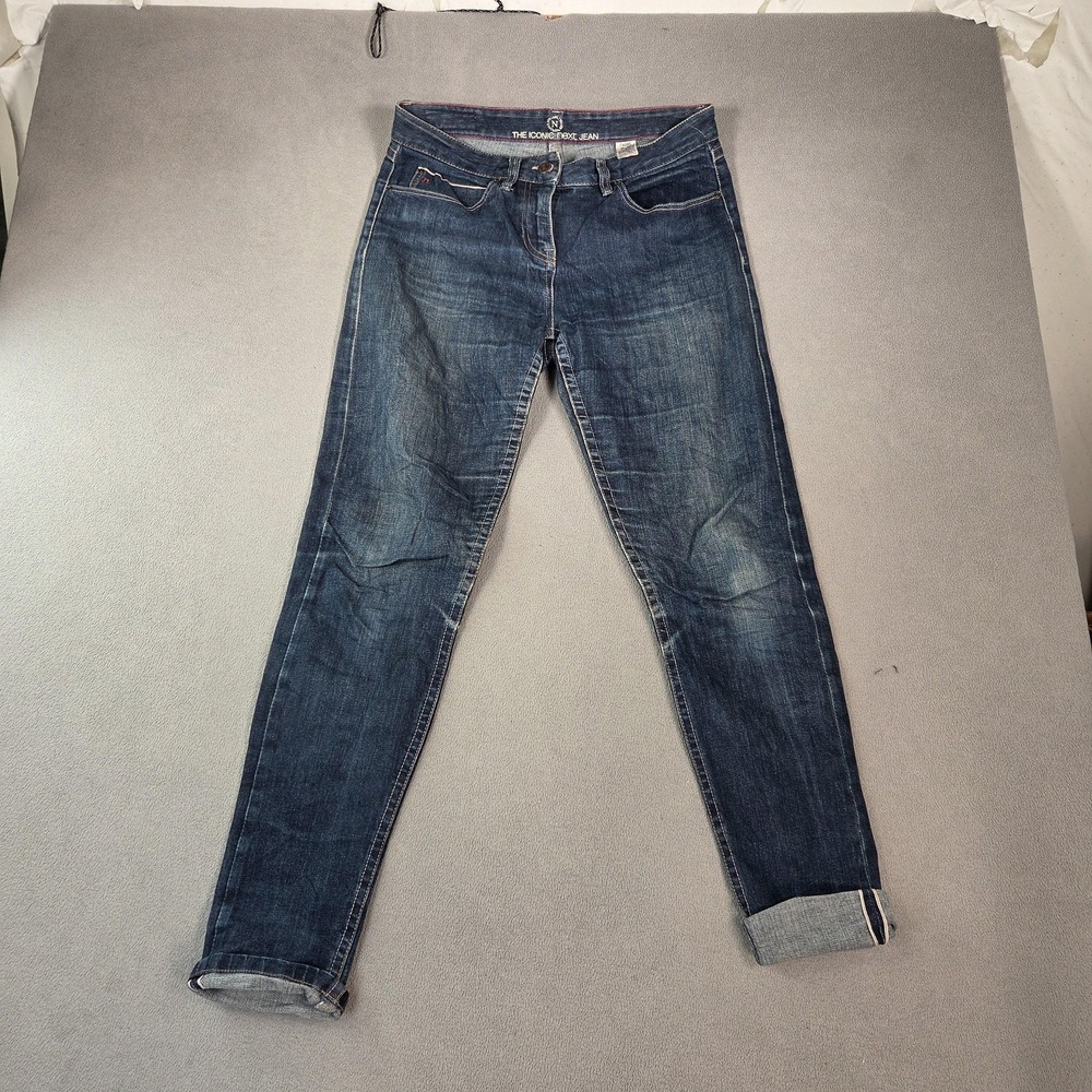 Selvedge Jeans Womens 10 Blue Skinny Mid Rise Faded Wash Jeans Casual Fits 29x31
